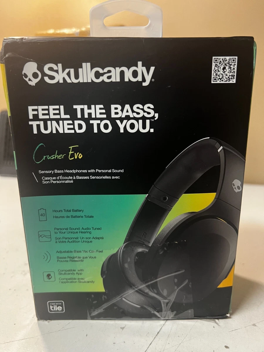 Skullcandy Crusher Evo Over Ear Wireless Headphones Black