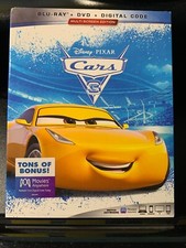 CARS 3  BLU-RAY  DVD DIGITAL HAS EXPIRED  SLIPCOVER  BRAND NEW
