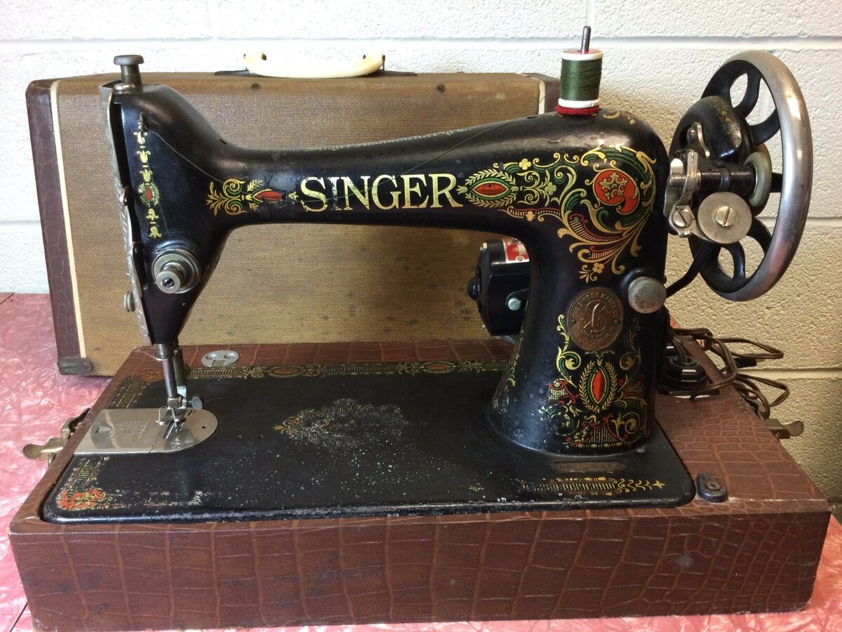June 1918 Singer Sewing Machine Model 66 Red Eye With June 1918 Singer Sewing Machine Model 66 Red Eye With