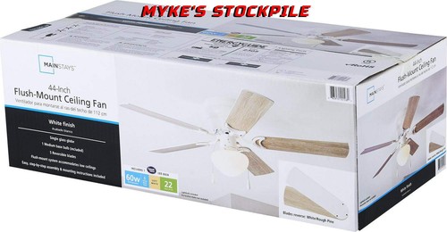 Ceiling Fan 44 in Hugger Indoor With 