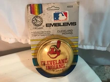 cal custom Cleveland Indians unopened vintage baseball emblem
