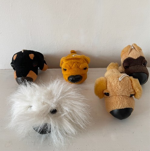 Vintage Artist Collection The Dog 5 cute little plush puppies 2003 - Picture 3 of 12