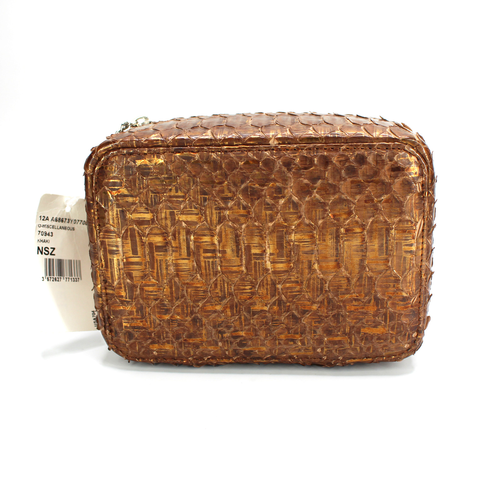 CHANEL Copper Python Snakeskin Jewelry Case Remov… - image 7