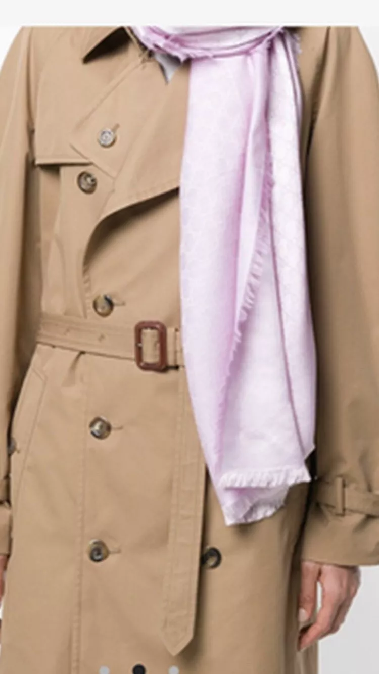 Gucci Wool Pink Scarf