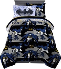 Batman "Gotham Blues" Kids Twin Reversible Bed Set - AB07TZL55G67