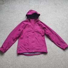 Mountain Life Waterproof Breathable Hooded Jacket Coat - Purple, Uk Size 10