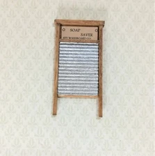 Dollhouse Miniature Wash Board Vintage Style Sir Thomas Thumb 1:12 Scale Wood