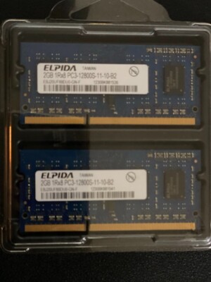 4GB (2x2 GB) Apple Arbeitsspeicher von Elpida, 1600 MHz, DDR3