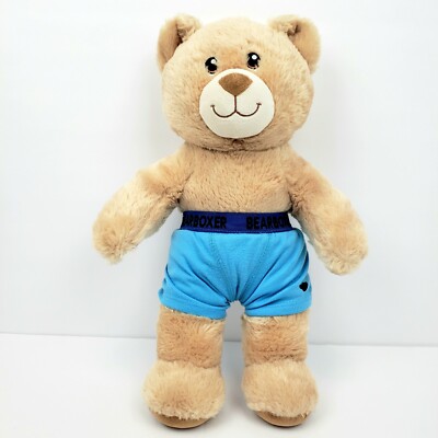 B-A-B Build A Bear 16  Blonde Boxer Short Hair Teddy Plush Embroidered Eyes