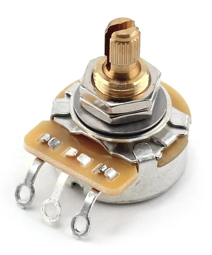 1x TAOT Custom CTS 525K Pot 3/8” Short Split Shaft Audio Taper 5% Tolerance