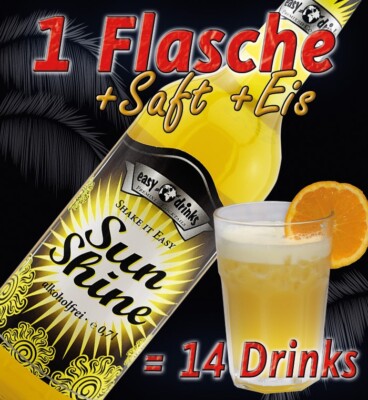 easy drinks SUN SHINE Cocktail Mix alkoholfrei 0,7 ltr. Fertigcocktail