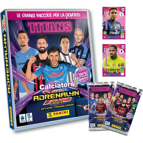 LOTTO 40 CARDS CALCIATORI ADRENALYN XL TITANS 2023 PANINI ITALIA - Picture 2 of 2