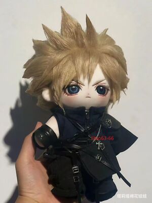 Cloud Strife Anime Final Fantasy FF14 Plush Doll Clothes Dress up Stuffed Toy