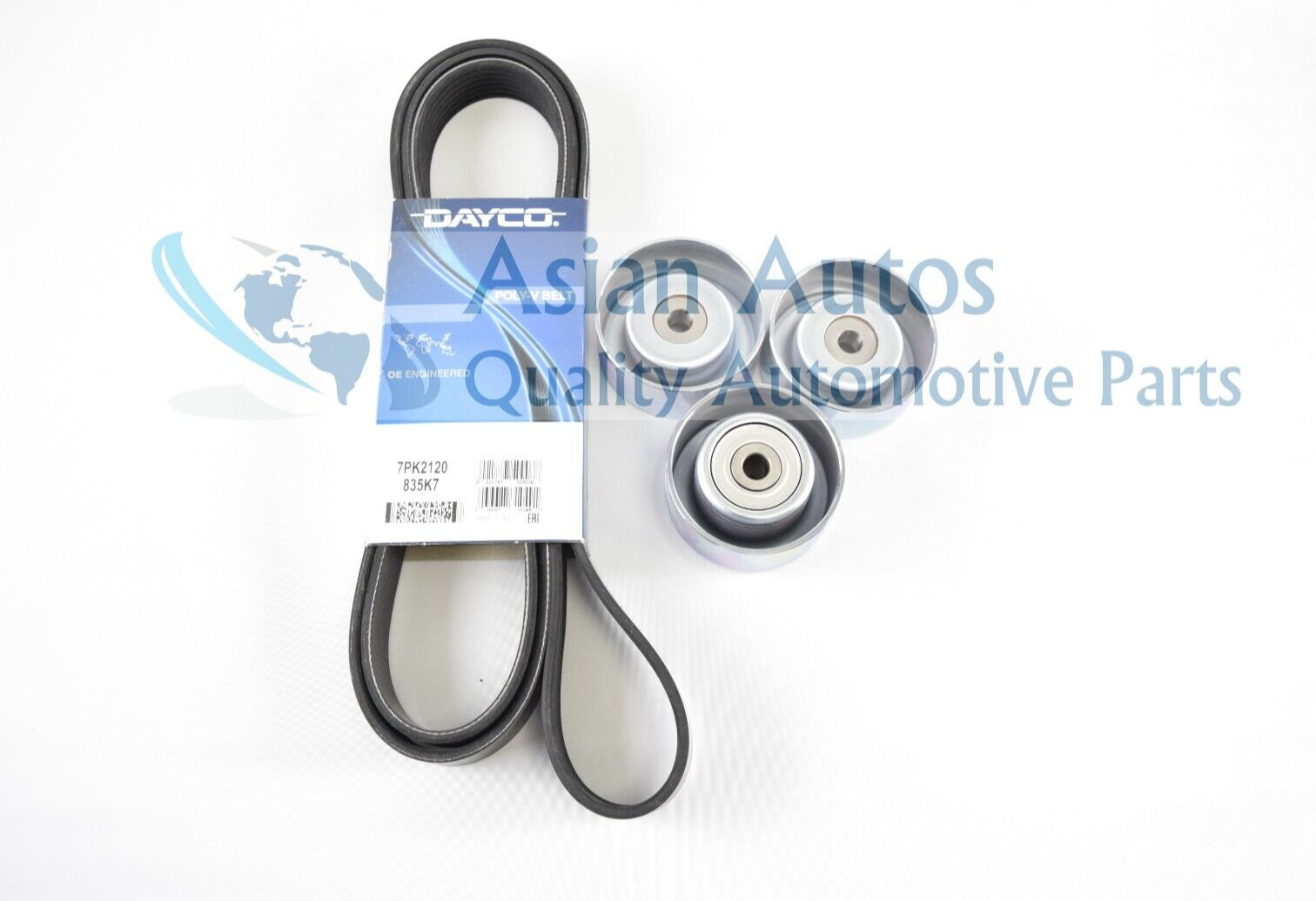 Drive Belt & Idler Pulley Kit Fits: Toyota FJ Cruiser 2007-2009 V6 4.0L 1GRFE 