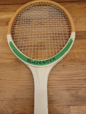 Ancienne Raquette De Tennis Slazenger Royal Crown En Bois – Modèle Vintage Avec Pinces Dunlop