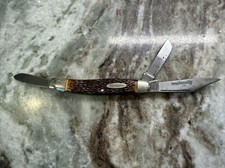 Remington 3-Blade Stockman Pocket Knife, Made in USA, Vintage, 4โ Closed, PO-VG+