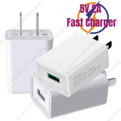 USB Fast Wall Charger Charging Block 5V 2A For iPhone 6 7 8 XR 12 Samsung Google