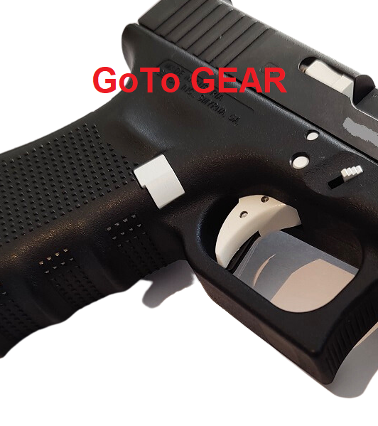 Extended Stainless Steel Slide Lock Lever Plus Spring For GLOCK 19