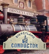 Disneyland - Cast Member - Railroad Conductor Hat Badge (Circa 1974)