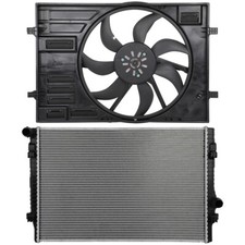 Electric Engine Radiator Cooling Fan Kit For 2015-20 Volkswagen GTI 2.0L 1984CC