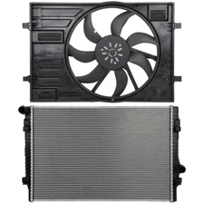 Electric Engine Radiator Cooling Fan Kit For 2015-20 Volkswagen GTI 2.0L 1984CC