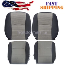 2009-2012 For Dodge Ram 1500 2500 3500 Driver / Passenger Seat Covers Gray