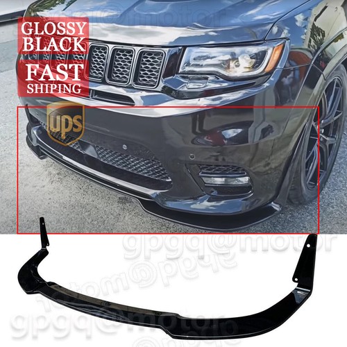 For Jeep Grand Cherokee SRT 1721 Trackhawk 1821 BLK Front Bumper Lip