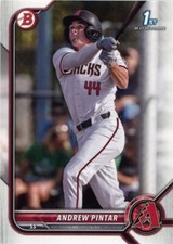 2022 1st Paper  Bowman Draft #BD-138 Andrew Pintar