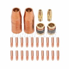 26pcs/set .045" MIG Welding Tips Nozzles Diffusers Kit Fit For Miller Hobart H