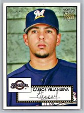 Carlos Villanueva 2006 Topps '52 Rookies BASEBALL #20 Milwaukee Brewers RC