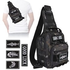Small Fishing Backpack Fly Fishing Sling Pack Waterproof Fishing Backpack Fis...