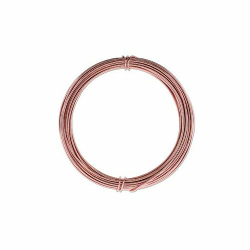 39 FT Rose Gold Aluminum Craft Wire 12 