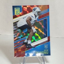 IKEM EKWONU 2022 Donruss Elite SP Checkerboard Rookie /399 Panthers NC State RC