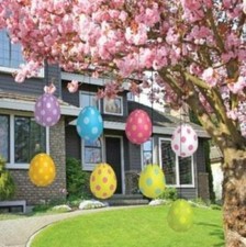 Easter Yard Decorations - FLAT Hanging Easter Eggs - FREE SHIPPING