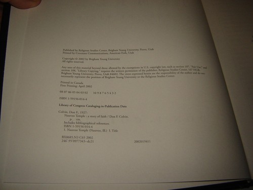 Deluxe Mormon Hardcover - Nauvoo Temple: A Story of Faith - Don Colvin, BYU 2002 - Imagen 3 de 4