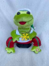 Gemmy Frogz Hip Hop Christmas Frogs RARE Snowflake Chains NOT WORKING