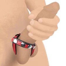 Cock Gear Adjustable Leather Snap-On Cock Harness male-enhancement Sex Toy