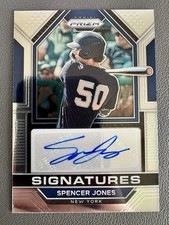 Spencer Jones 2023 Panini Prizm Signatures Auto #SIG-SJ Autograph Yankees RC