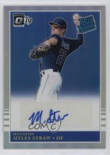 2019 Panini Donruss Optic Holo Prizm 97/99 Myles Straw #R85-MS Auto 0w7