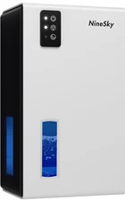 NINESKY DEHUMIDIFIER FOR HOME, 95 OZ WATER TANK, 1000 SQ.FT AUTO SHUT OFF - SILV