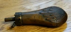 Vintage Pistol Powder Flask, Colt, Remington, Tight Seams & Spout