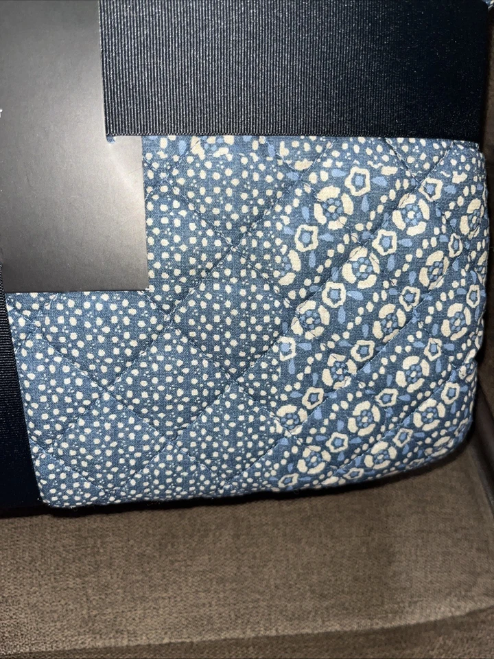 Ralph Lauren Penwood Indigo 多拼布 100% 棉 1 件 被子特大号340美元 — 第 3/4 张图片