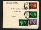 Great Britain 1940 Centenary First Day Cover to Canada 5 1/2d rate