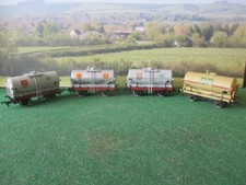 BACHMANN 4 X 14 TON TANK WAGONS SHELL/BP- UNBOXED