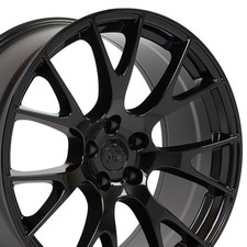 22 Gloss Black 2528 Rim Fits Challenger Charger Magnum 300 Dg15 Hellcat 22x9
