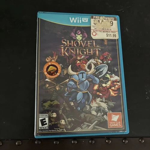 Shovel Knight Nintendo Wii U Complete w Manual