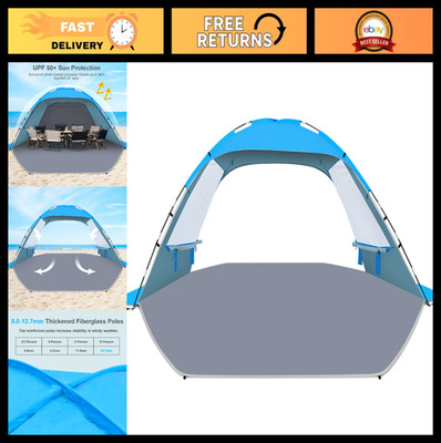 Gorich Beach Tent Sun Shelter for 3/4/6/8/10 Person with UPF 50＋ UV Protection,