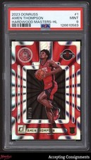 2023-24 Donruss Hardwood Masters Holo Laser Amen Thompson RC ROOKIE 06/99 PSA 9
