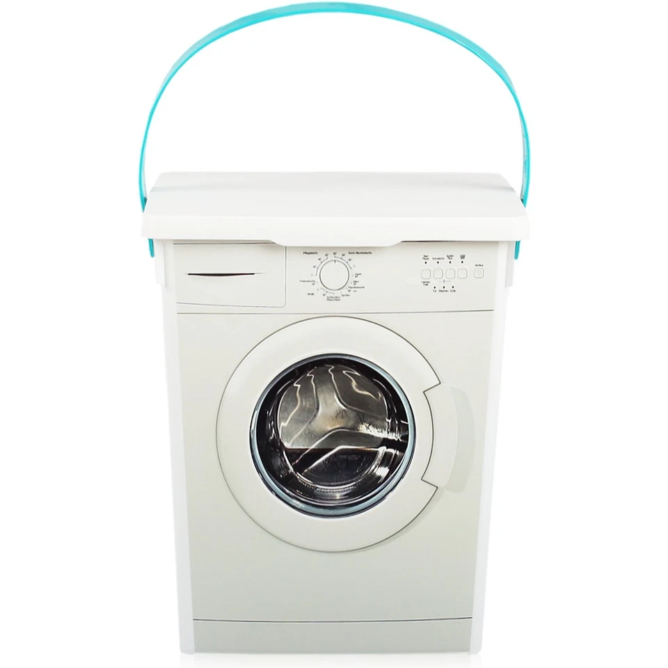 2x Waschpulverbox 5L Waschmittelbox Behälter Waschmittel Pods Waschmitteldose - Bild 2 von 4