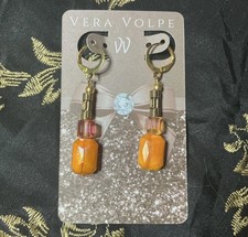 Orange Beaded Earrings